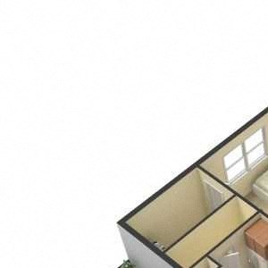 2 Bed, 2 Bath, 1,178 Square Feet 3D Floor Plan 2 Bed, 2 Bath, 1,178 Square Feet 3D Floor Plan